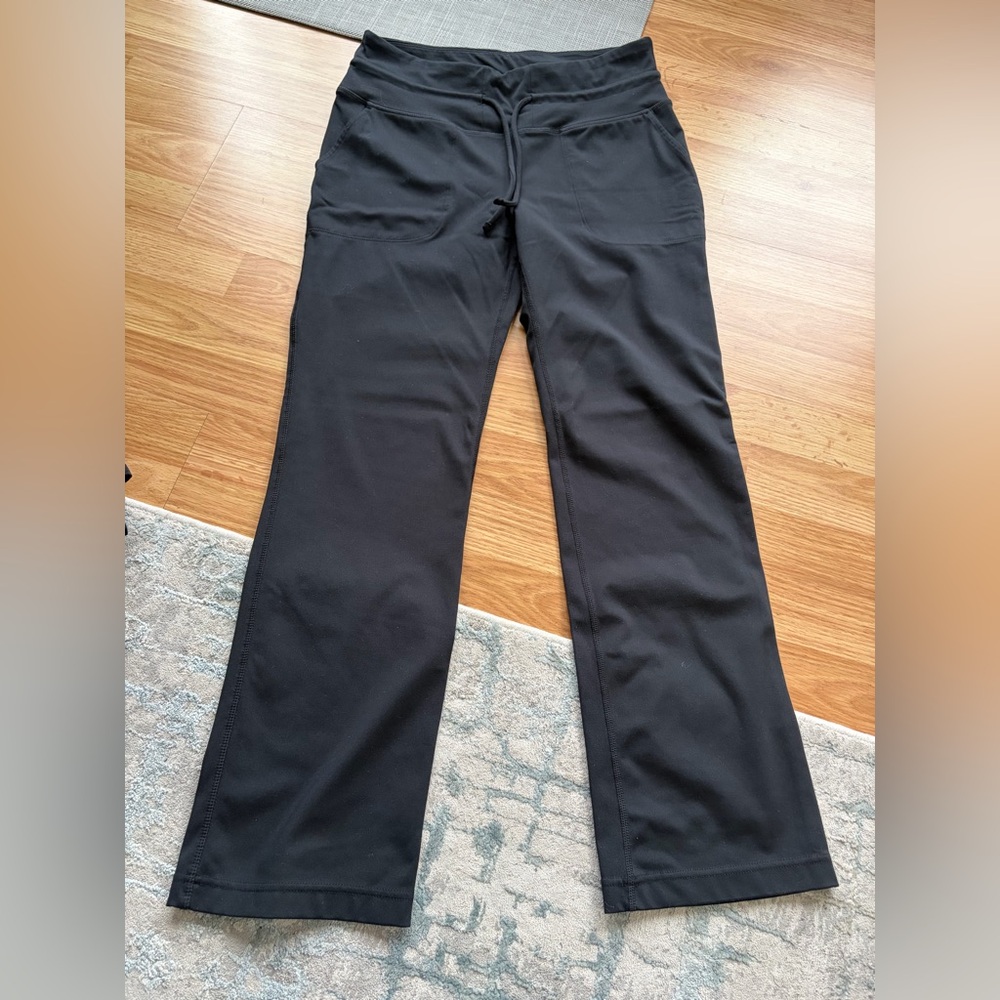 Mondetta Black Performance Pants with Gold Logo